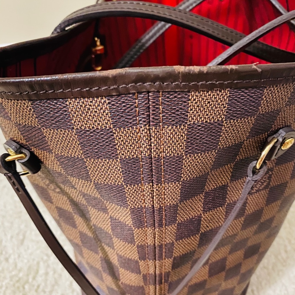 🟥 SOLD! Louis Vuitton Neverfull MM Damier Ebene - Picture 12 of 13